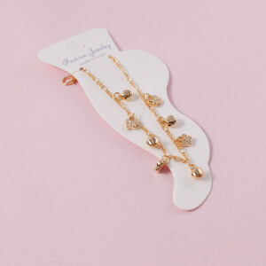 Random Mixed Style Golden Moderate Luxury Anklet-2 - Image 2