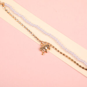 Random Mixed Style Pearl Golden Series Bracelet-3 - Image 3
