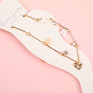 Random Mixed Style Golden Moderate Luxury Anklet-13 - Image 3