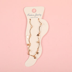 Random Mixed Style Golden Moderate Luxury Anklet-25 - Image 1