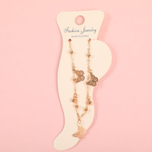 Random Mixed Style Golden Moderate Luxury Anklet-19 - Image 1