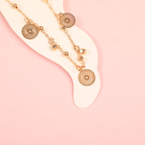 Random Mixed Style Golden Moderate Luxury Anklet-17 - Image 3