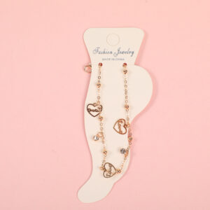 Random Mixed Style Golden Moderate Luxury Anklet-20 - Image 1