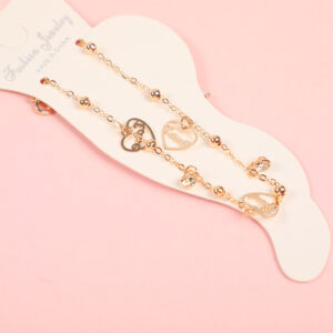 Random Mixed Style Golden Moderate Luxury Anklet-20 - Image 3
