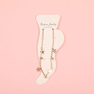 Random Mixed Style Golden Moderate Luxury Anklet-12 - Image 1