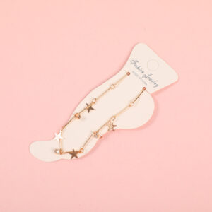 Random Mixed Style Golden Moderate Luxury Anklet-12 - Image 2