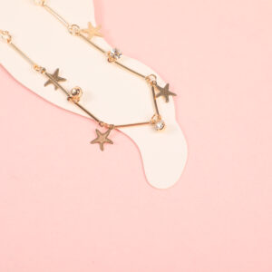 Random Mixed Style Golden Moderate Luxury Anklet-12 - Image 3