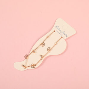 Random Mixed Style Golden Moderate Luxury Anklet-15 - Image 2