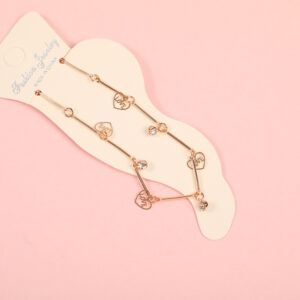 Random Mixed Style Golden Moderate Luxury Anklet-15 - Image 3