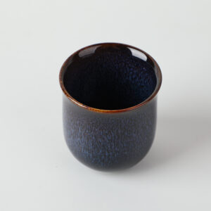 Glazed teacup blue 50ml - Image 2