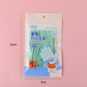 Single Pack Jelly-Color Latex Gloves-301 - Image 2