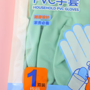 Single Pack Jelly-Color Latex Gloves-301 - Image 3