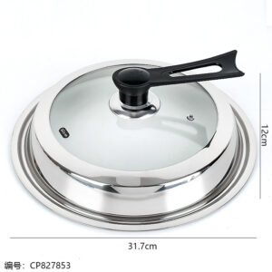 32cm Elegant Fully Visible Pot Lid / Standing Handle - Image 2