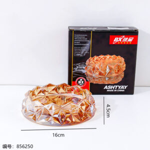 YG16D Gold Glass Ashtray - Image 3