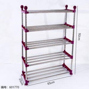 19-Tube 5-Tier Thickened Plastic Shoe Rack - Image 3