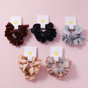 Shiny Thread Hair Ties 2pcs - Image 1