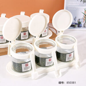 C4417 Glass Spice Jars 350ml (3pcs Set) - Image 4
