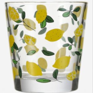 Lemon Pattern Glass Cup 220ml (with Inner Box) TY1628T - Image 1