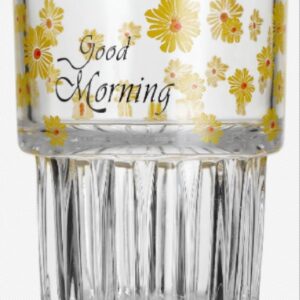 Autumn Chrysanthemum Glass Cup 340ml (with Inner Box) TY4333-3T - Image 1