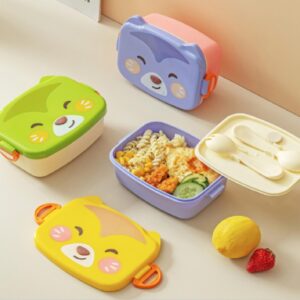 Little Fox Rectangular Bento Box - Image 1