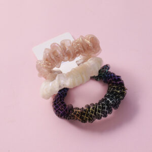 Fluffy Tulle Fashion Hair Ties 3pcs-5 - Image 2