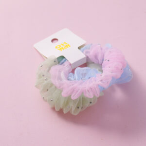Fluffy Tulle Fashion Hair Ties 3pcs-6 - Image 2