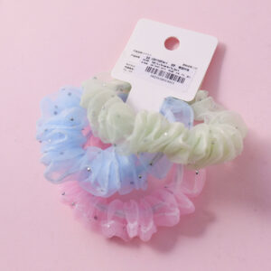 Fluffy Tulle Fashion Hair Ties 3pcs-6 - Image 3