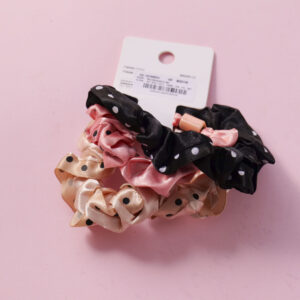 Polka Dot Scrunchies 3pcs - Image 2