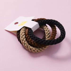 Thick Weave Hair Ties 4pcs-5 - Image 2