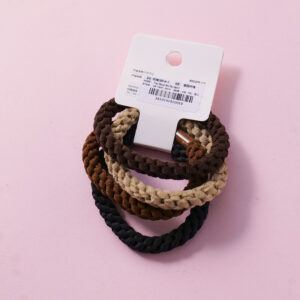 Thick Weave Hair Ties 4pcs-5 - Image 3