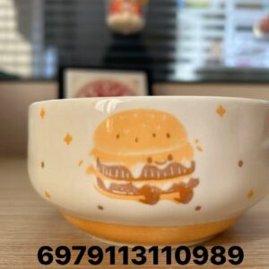 4.6-inch Hamburger Ceramic Bowl - Image 1