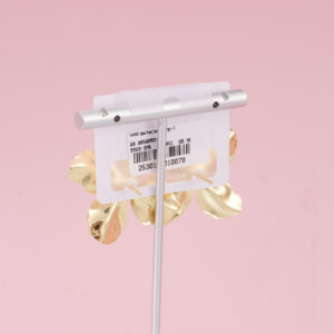 Gold Floral Luxury Earrings – 2 - Image 3