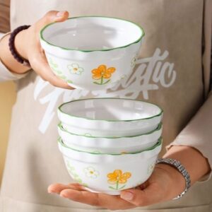 5 Joyful Fresh Flower Language Series Ceramic Bowl - Image 1