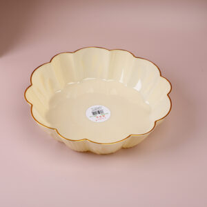 Exquisite Gold-Plated Fruit Plate White 7105 - Image 1