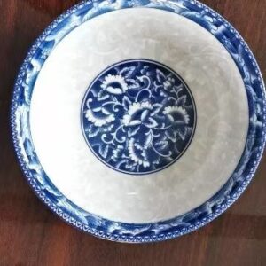 8-Inch Blue And White Porcelain Ceramic Bowl - Image 1