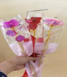 Gold Foil Artificial Flower - Image 1