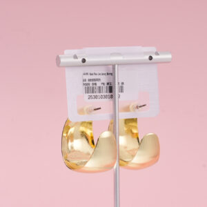 Gold Fine-Line Luxury Earrings - Image 3