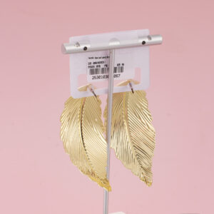 Gold Leaf Luxury Earrings – 1 - Image 3
