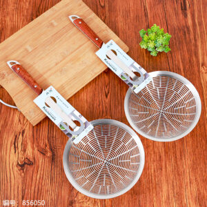 1842-20# Punch Hole Wooden Handle Strainer (1*10) - Image 1