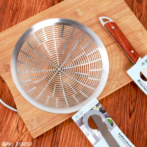 1842-20# Punch Hole Wooden Handle Strainer (1*10) - Image 2
