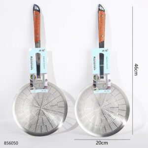 1842-20# Punch Hole Wooden Handle Strainer (1*10) - Image 3