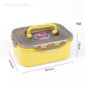 Rectangular stainless steel lunch box-788 - Image 2