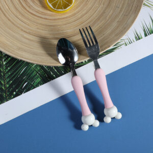 Bowling handle children's tableware 2 pieces set - Image 3