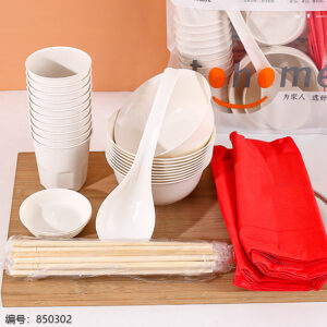 TJ710 Rice Husk Tableware Set - Image 2
