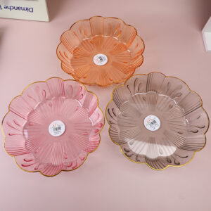7104 Exquisite Gold-Plated Fruit Bowl - Image 1