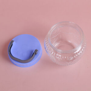 Small Handle Crystal Glass Jar 850ml - Image 2