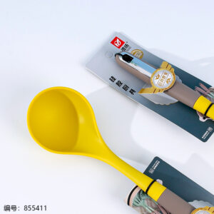 A5831 Two-Tone Bright Yellow Silicone Porridge Spoon (1*20) - Image 2