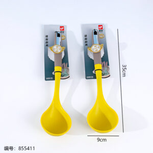 A5831 Two-Tone Bright Yellow Silicone Porridge Spoon (1*20) - Image 3