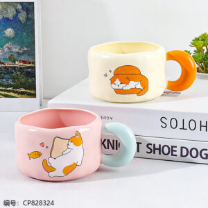 689 Bread Cat Ceramic Mug - Image 1