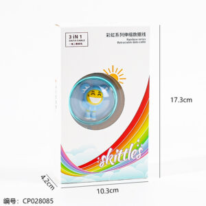 Rainbow retractable 3-in-1 charging cable - Image 5